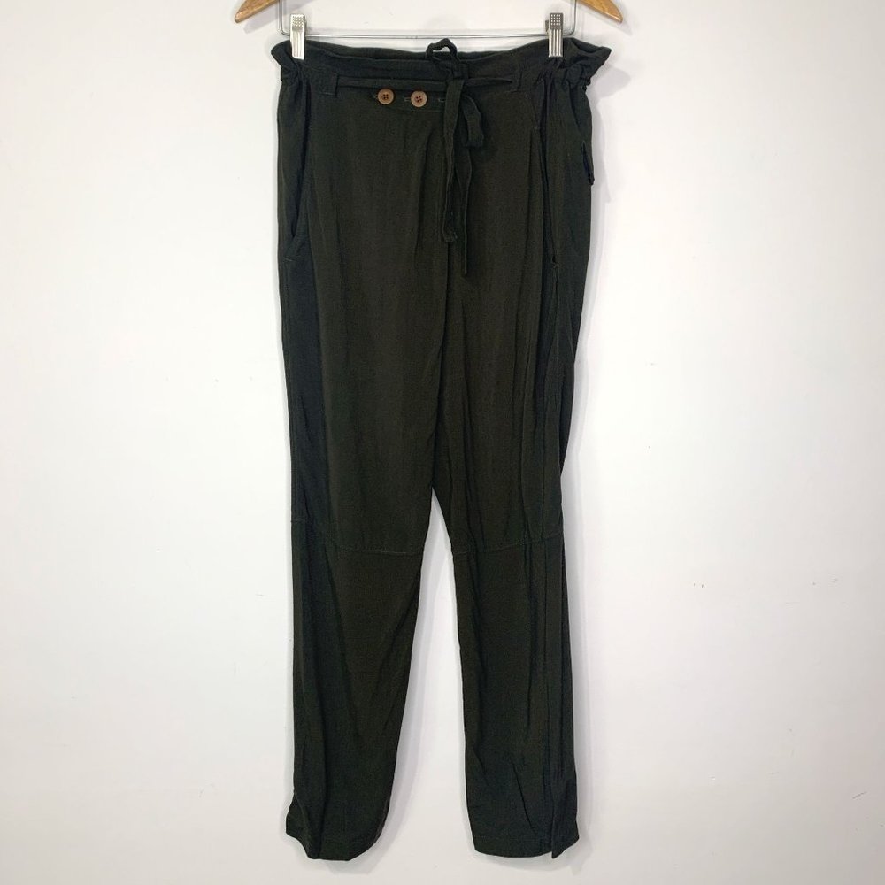 PHARAOH COLLECTION Military Green Thai Pant Sz 1 - Picture 2 of 11